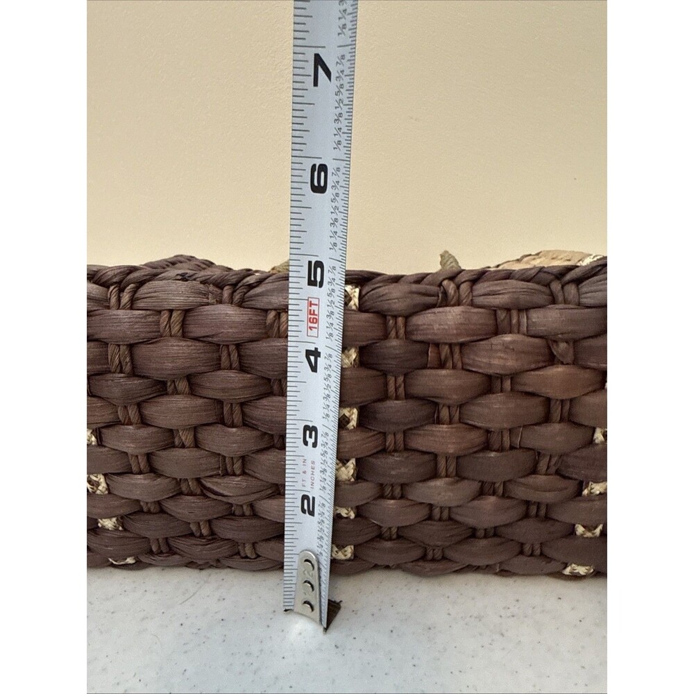 Sun N Sand Handbag Wicker Straw Woven Beach Tote Shoulder Purse Boho Style - Picture 10 of 16